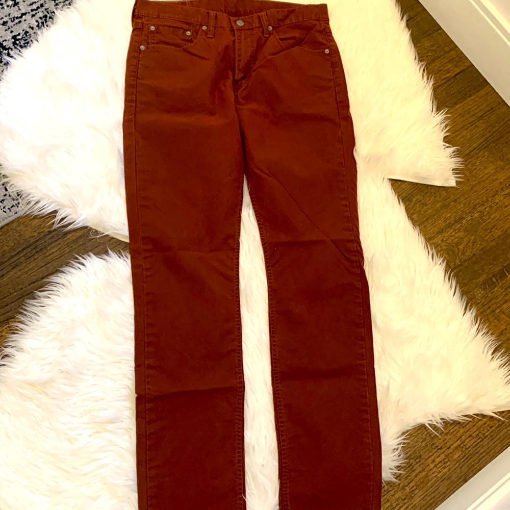 Levi’s 508 W32 L34 dusty red/orange color